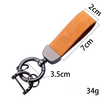 Leather String Keychain