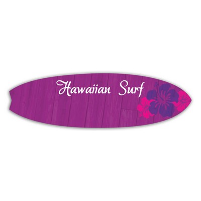 Laminated Name Badge (1.625"X5.5") Surfboard - No Personalization