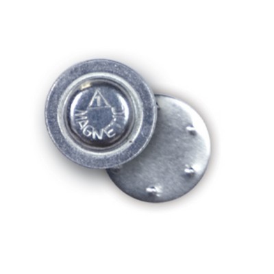 Round Plated Magnet Badge Fastener (Single Circle) (11/16")