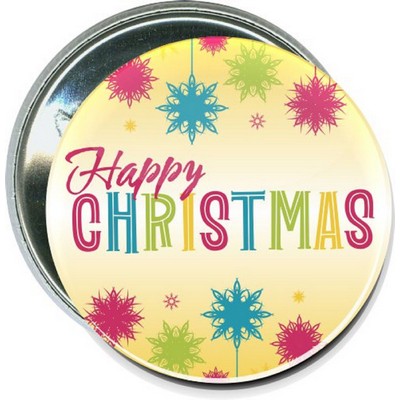 Christmas - Happy Christmas - 2 1/4'' Round Button