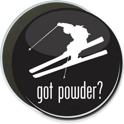Social Groups - Skiing, Got Powder? - 6'' Round Button