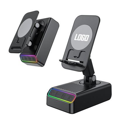 Induction Bluetooth Speaker with Cell Phone Stand