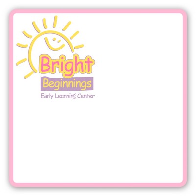 Laminated Name Badge (3"x3") Square - No Personalization